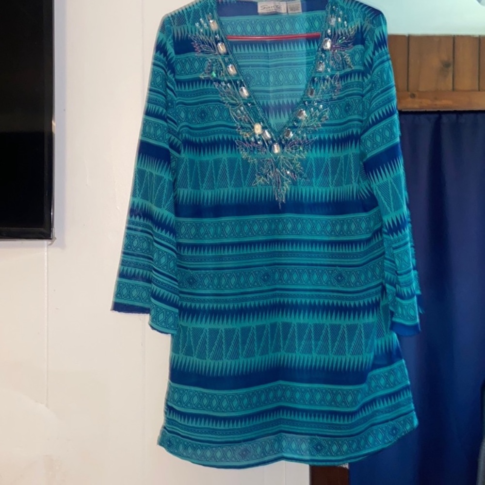 Sante Classic Blouse Blue Medium